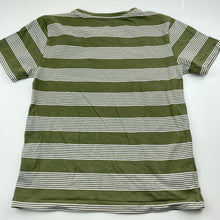 Load image into Gallery viewer, Boys Anko, khaki stripe cotton t-shirt / top, EUC, size 7,  