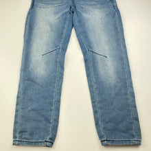 Load image into Gallery viewer, Boys Target, stretch knit denim pants, elasticated, Inside leg: 52cm, EUC, size 7,  