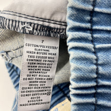 Load image into Gallery viewer, Boys Target, stretch knit denim pants, elasticated, Inside leg: 52cm, EUC, size 7,  