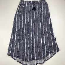 Load image into Gallery viewer, Girls Anko, navy &amp; white lightweight skirt, elasticated, L: 68cm, GUC, size 12,  
