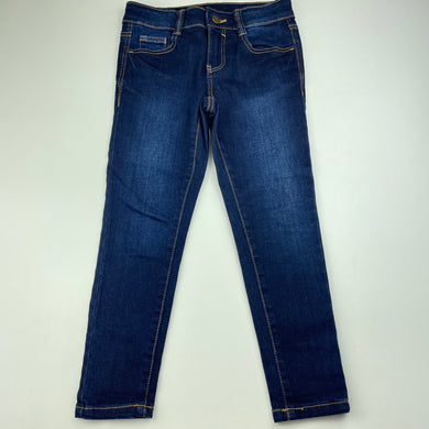 Girls Anko, dark stretch denim jeans, adjustable, Inside leg: 46cm, EUC, size 7,  