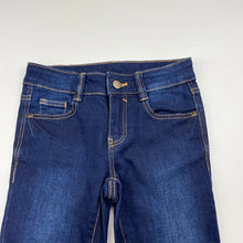 Load image into Gallery viewer, Girls Anko, dark stretch denim jeans, adjustable, Inside leg: 46cm, EUC, size 7,  