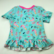 Load image into Gallery viewer, Girls Floatimini, short sleeve rashie / swim top, FUC, size 6,  