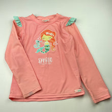 Load image into Gallery viewer, Girls Earth Nymph, long sleeve rashie / swim top, FUC, size 6-8,  