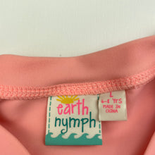 Load image into Gallery viewer, Girls Earth Nymph, long sleeve rashie / swim top, FUC, size 6-8,  