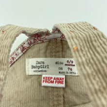 Load image into Gallery viewer, Girls Zara, corduroy cotton casual dress, EUC, size 0, L: 35cm