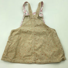 Load image into Gallery viewer, Girls Zara, corduroy cotton casual dress, EUC, size 0, L: 35cm