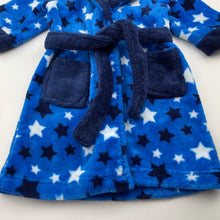 Load image into Gallery viewer, Boys Baby Berry, soft fleece dressing gown  / bath robe, L: 52cm, GUC, size 1,  