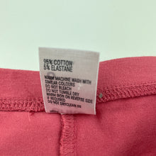 Load image into Gallery viewer, Girls Anko, pink stretchy leggings, elasticated, Inside leg: 41cm, GUC, size 6,  