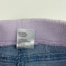 Load image into Gallery viewer, Girls Kids &amp; Co, blue stretch denim pants, elasticated, Inside leg: 42.5cm, FUC, size 4,  