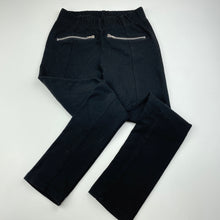 Load image into Gallery viewer, Girls Anko, black stretchy pants, elasticated, Inside leg: 54cm, GUC, size 9,  