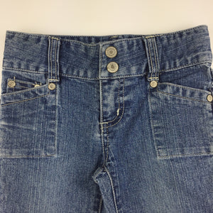 Girls Pumpkin Patch, blue denim jeans, adjustable, GUC, size 0