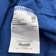 Load image into Gallery viewer, Girls Uniqlo, San Rio LITTLE TWIN STARS cotton t-shirt / top, GUC, size 3,  