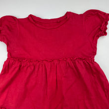 Load image into Gallery viewer, Girls Favourites, red organic cotton casual dress, EUC, size 5, L: 50cm