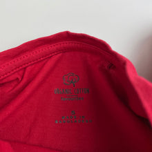 Load image into Gallery viewer, Girls Favourites, red organic cotton casual dress, EUC, size 5, L: 50cm