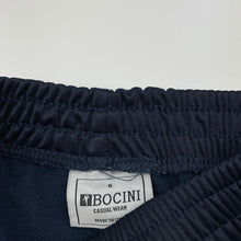 Load image into Gallery viewer, Boys Bocini, navy track pants, elasticated, Inside leg: 49cm, GUC, size 6,  