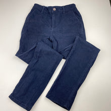 Load image into Gallery viewer, Boys Bauhaus, navy stretch cotton chino pants, adjustable, Inside leg: 65cm, FUC, size 10,  