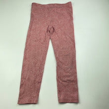 Load image into Gallery viewer, Girls Anko, pink floral leggings, Inside leg: 41cm, EUC, size 5,  