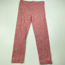 Load image into Gallery viewer, Girls Anko, pink floral leggings, Inside leg: 41cm, EUC, size 5,  