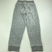 Load image into Gallery viewer, unisex Lily &amp; Dan, grey velour track pants, elasticated, Inside leg: 46cm, EUC, size 5,  