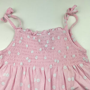 Girls Anko, pink & white cotton summer top, GUC, size 6,  