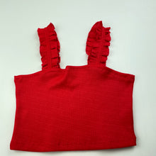 Load image into Gallery viewer, Girls KID, red ribbed summer top, GUC, size 8,  