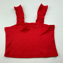 Load image into Gallery viewer, Girls KID, red ribbed summer top, GUC, size 8,  
