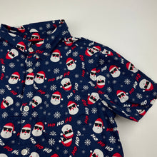 Load image into Gallery viewer, Boys Tilt, Christmas lightweight cotton short sleeve shirt, GUC, size 10,  