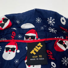Load image into Gallery viewer, Boys Tilt, Christmas lightweight cotton short sleeve shirt, GUC, size 10,  