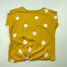 Load image into Gallery viewer, Girls Mango, yellow cotton twist front top, GUC, size 4,  