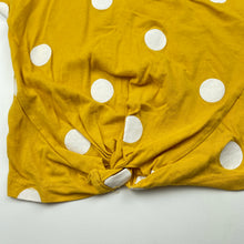 Load image into Gallery viewer, Girls Mango, yellow cotton twist front top, GUC, size 4,  