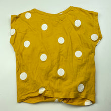 Load image into Gallery viewer, Girls Mango, yellow cotton twist front top, GUC, size 4,  