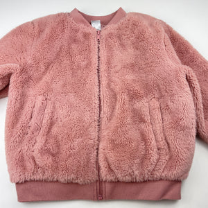 Girls Anko, soft feel faux fur jacket / coat, L: 44cm, GUC, size 9,  