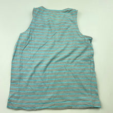Load image into Gallery viewer, Boys Cotton On, blue &amp; grey stripe singlet top, GUC, size 3,  