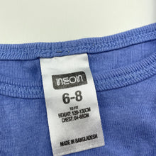 Load image into Gallery viewer, Girls Neon, cotton pyjama singlet top, GUC, size 6-8,  