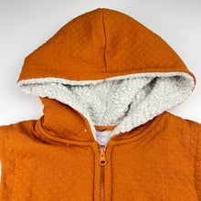 Load image into Gallery viewer, Girls Mango, fleece lined hooded vest / sweater, GUC, size 10,  
