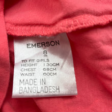 Load image into Gallery viewer, Girls Emerson, pink cotton long sleeve t-shirt / top, EUC, size 8,  
