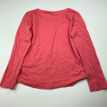 Load image into Gallery viewer, Girls Emerson, pink cotton long sleeve t-shirt / top, EUC, size 8,  