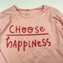 Load image into Gallery viewer, Girls Anko, pink cotton long sleeve t-shirt / top, EUC, size 6,  