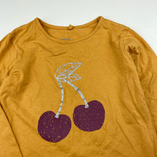 Load image into Gallery viewer, Girls Anko, cotton long sleeve t-shirt / top, cherries, EUC, size 6,  