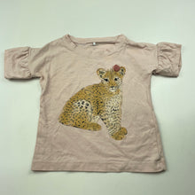 Load image into Gallery viewer, Girls Name It, stretchy t-shirt / top, leopard, GUC, size 1,  
