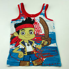Load image into Gallery viewer, Boys Disney, Jake and the Neverland Pirates singlet top, FUC, size 3-4,  