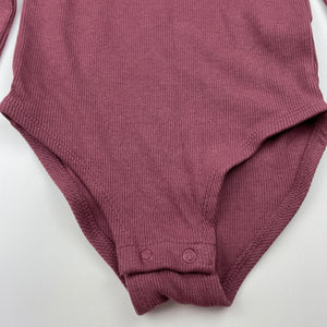 Girls Anko, ribbed stretchy long sleeve bodysuit, EUC, size 6,  