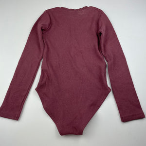 Girls Anko, ribbed stretchy long sleeve bodysuit, EUC, size 6,  