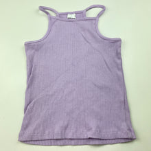 Load image into Gallery viewer, Girls Wave Zone, purple ribbed singlet top, GUC, size 5,  