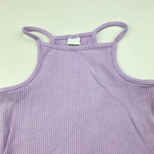 Load image into Gallery viewer, Girls Wave Zone, purple ribbed singlet top, GUC, size 5,  