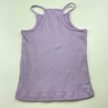 Load image into Gallery viewer, Girls Wave Zone, purple ribbed singlet top, GUC, size 5,  