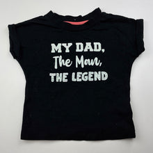 Load image into Gallery viewer, Girls Mango, black cotton t-shirt / top, FUC, size 3,  