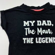 Load image into Gallery viewer, Girls Mango, black cotton t-shirt / top, FUC, size 3,  