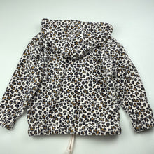 Load image into Gallery viewer, Girls Mango, soft feel animal print lightweight hoodie top, EUC, size 4,  